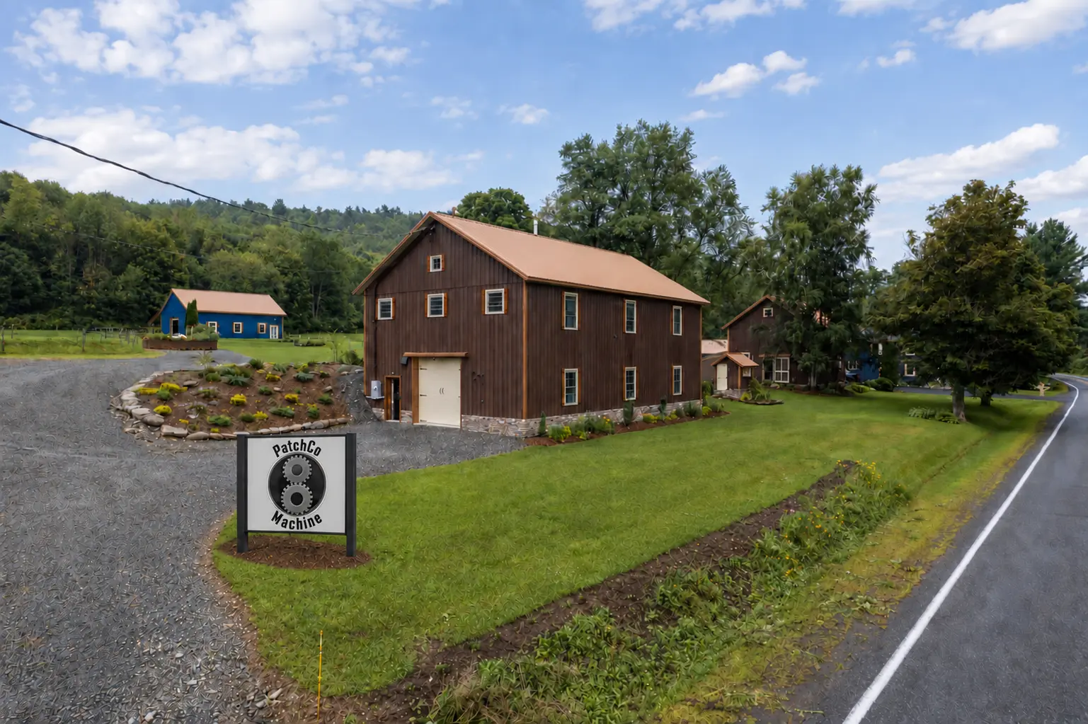 Patchco Machine shop in a restored carriage barn in Greene, New York